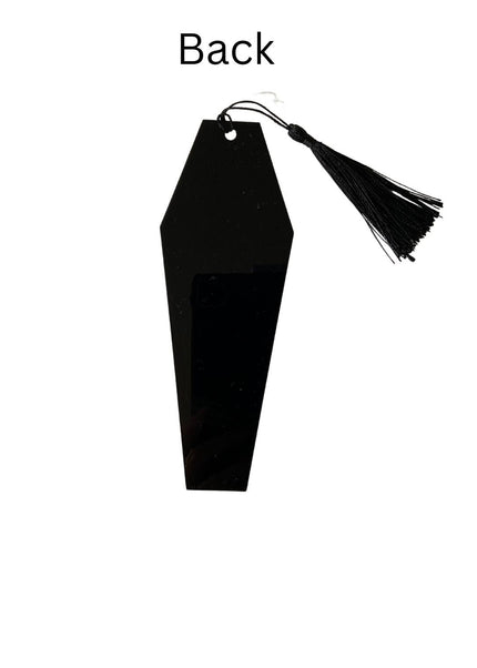The Darker The Better Coffin Bookmark with Black Tassel - Heatwave Books