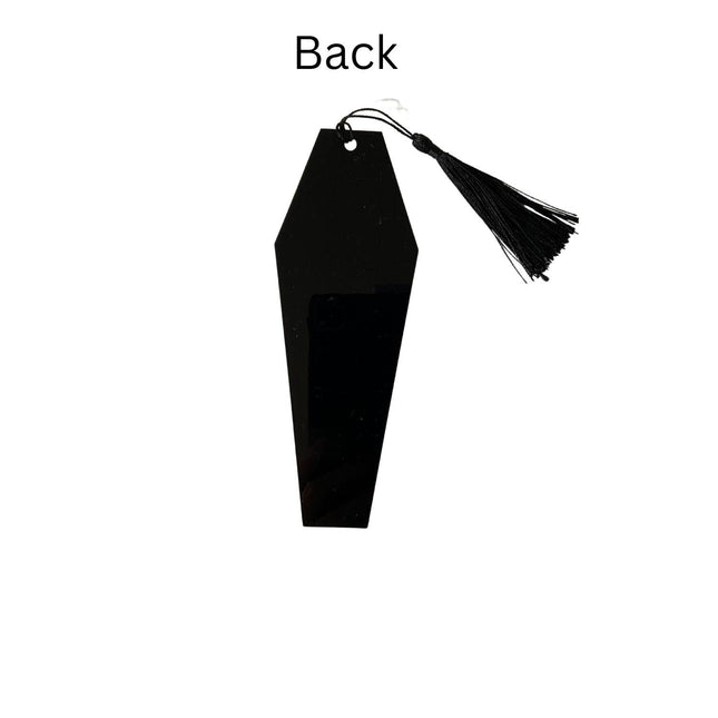 The Darker The Better Coffin Bookmark with Black Tassel - Heatwave Books