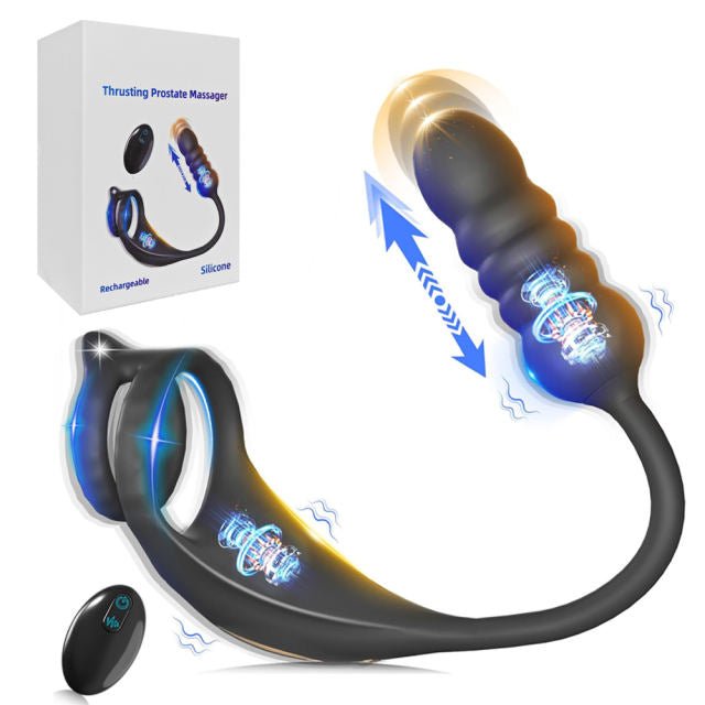 9 Speed Thrust and Ring with Remote - Heatwave Books