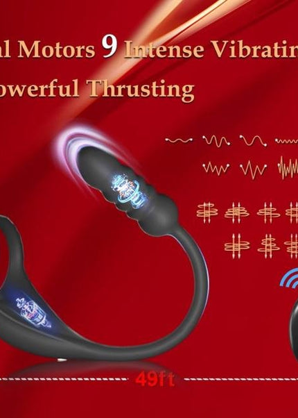 9 Speed Thrust and Ring with Remote - Heatwave Books