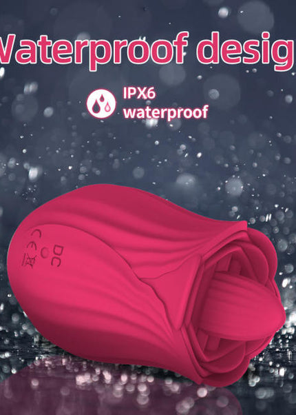 Magenta Licking Rose Vibrator