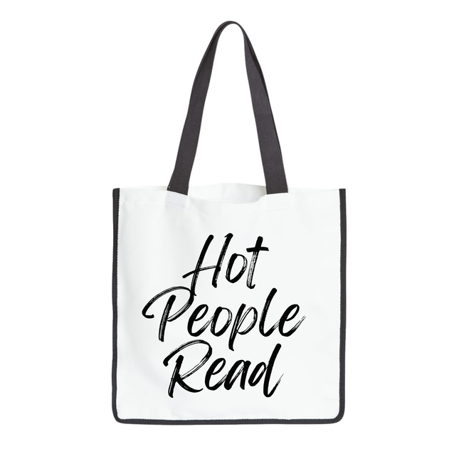 Hot People Read Large Tote