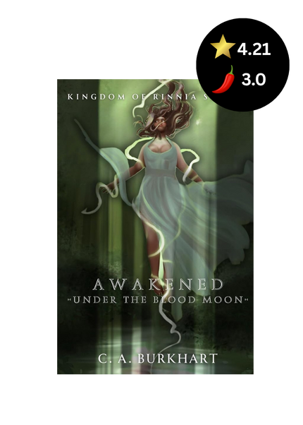 Book cover for 'Awakened Under the Blood Moon' by C. A.