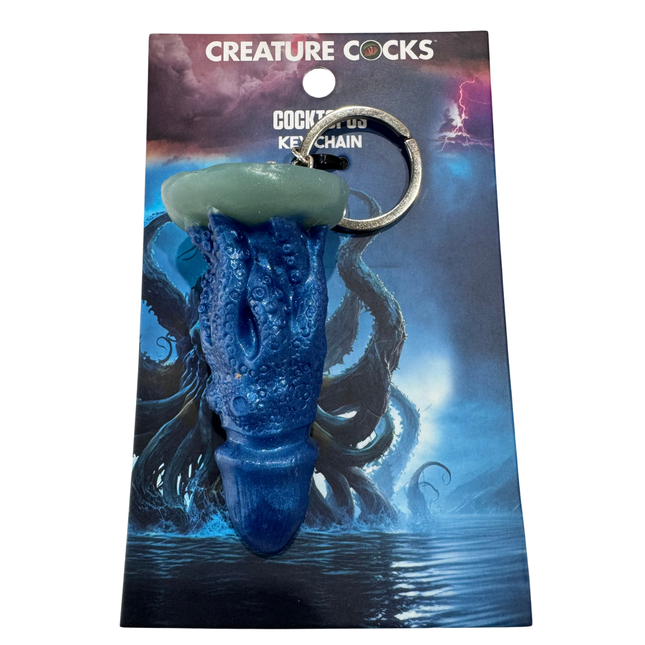 Squid Creature Cocks Keychain