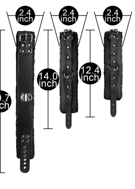 Black 10 piece Bondage Kit - Heatwave Books