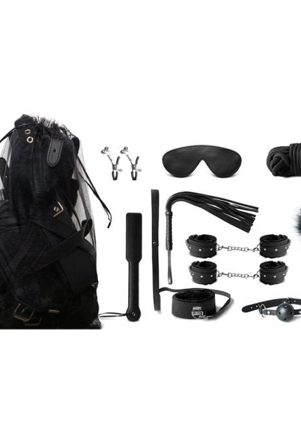 Black 10 piece Bondage Kit - Heatwave Books