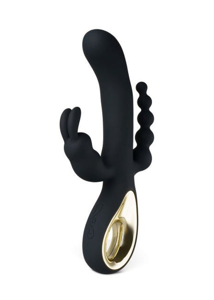 Black 3 in 1 Vibrator - Heatwave Books