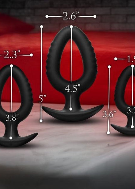 Black 3 Piece Flexible Plug Set - Heatwave Books