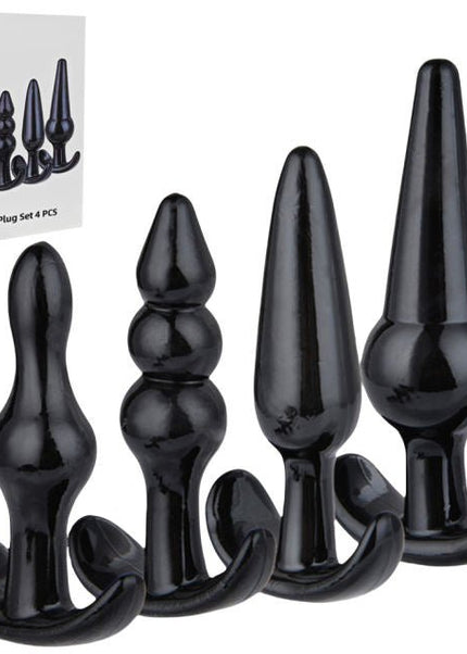 Black 4 Piece Plug Set - Heatwave Books