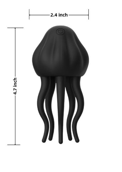 Black Vibrating Massager Toy - Heatwave Books