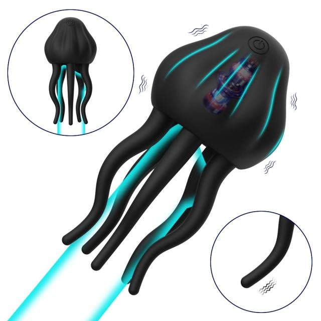 Black Vibrating Massager Toy - Heatwave Books