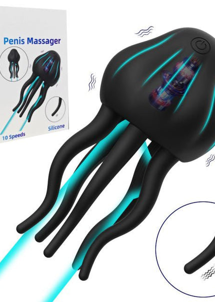 Black Vibrating Massager Toy - Heatwave Books