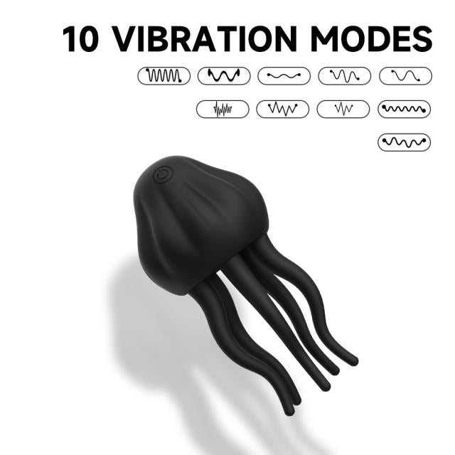 Black Vibrating Massager Toy - Heatwave Books