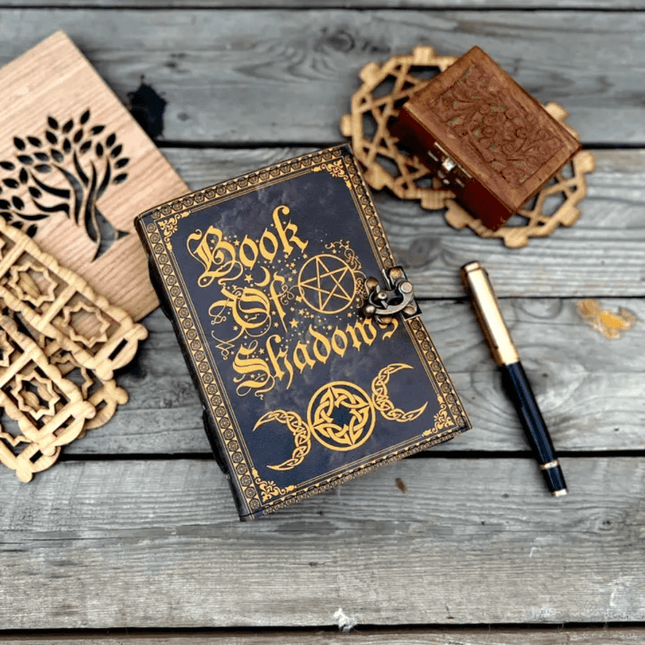 Book of Shadows Leather Vintage Journal - RK Handicrafts