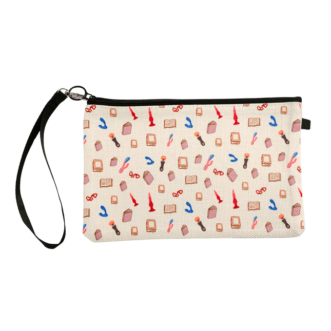 Books & Toys Canvas Wristlet - Heatwave Books
