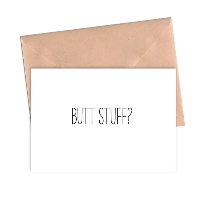 Butt Stuff Card