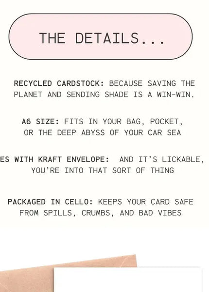Butt Stuff Card