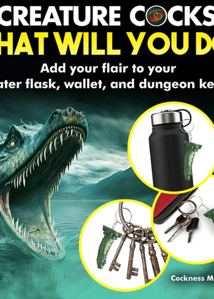 Cockness Monster Silicone Keychain - Creature Cocks