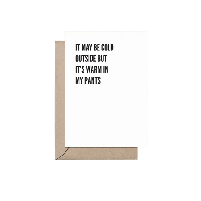 Cold Outside Christmas Card - Crimson and Clover Studios