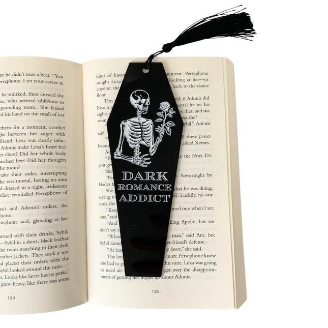 Dark Romance Addict Coffin Bookmark - Heatwave Books