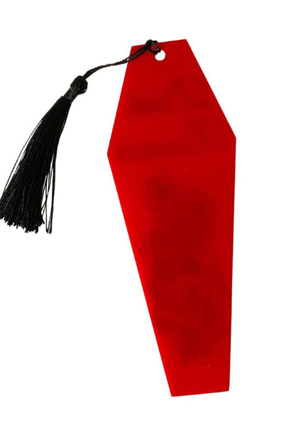 Dark Romance Coffin Bookmark with Black Tassel - Heatwave Books