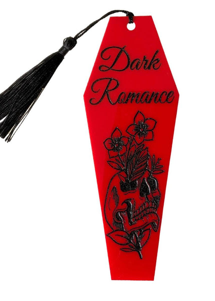Dark Romance Coffin Bookmark with Black Tassel - Heatwave Books