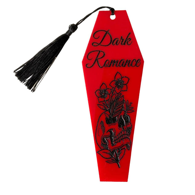 Dark Romance Coffin Bookmark with Black Tassel - Heatwave Books