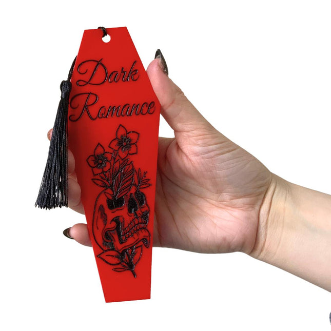 Dark Romance Coffin Bookmark with Black Tassel - Heatwave Books