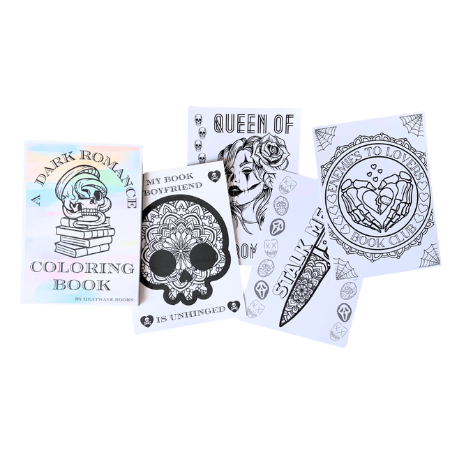 Dark Romance Mini Coloring Book - Heatwave Books