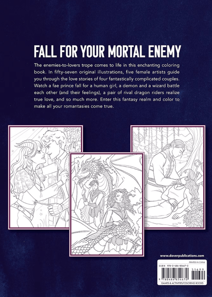 Enemies to Lovers: A Romantasy Coloring Book - Heatwave Books