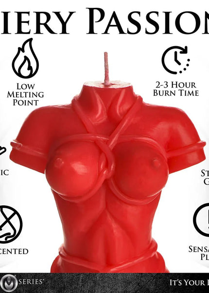 Goddess Red Drip Candle - Heatwave Books
