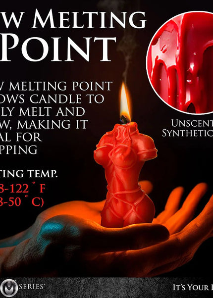 Goddess Red Drip Candle - Heatwave Books