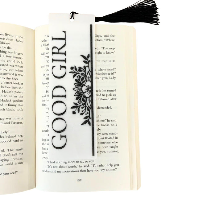 Good Girl Bookmark with Black Tassel - Heatwave Books