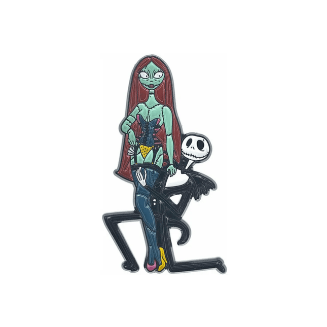 Halloween Queen and King Enamel Pin - Geeky and Kinky