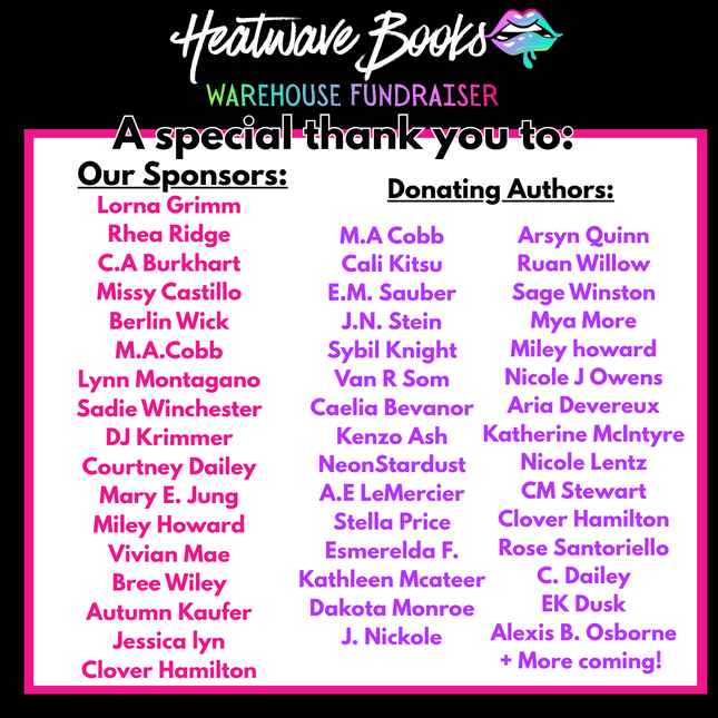 Heatwave Exclusive Contributions (Fundraiser) - Heatwave Books