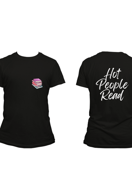 Hot People Read with Books T-Shirt - Heatwave Books