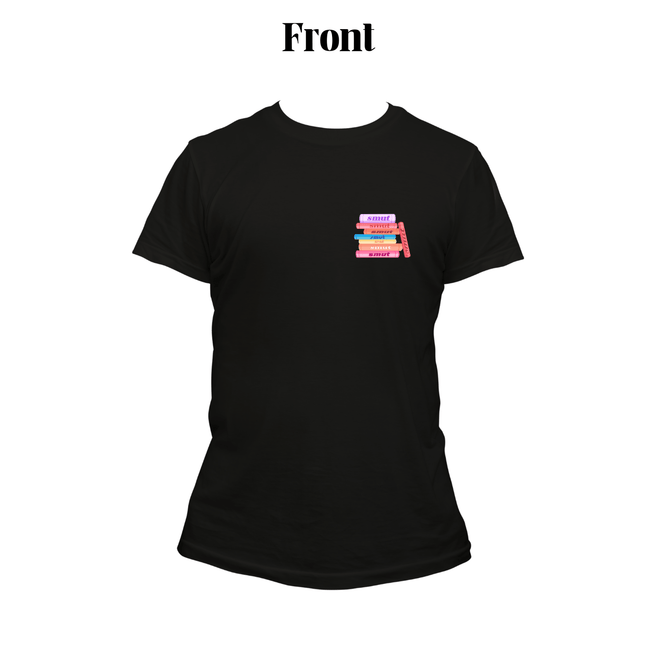Hotties Read Smut with Books T-Shirt - Heatwave Books