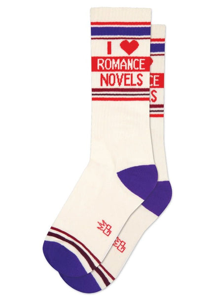 I Heart Romance Novels Socks - Heatwave Books