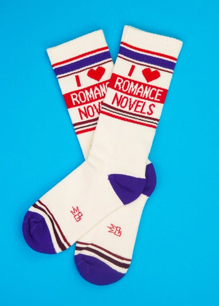 I Heart Romance Novels Socks - Heatwave Books