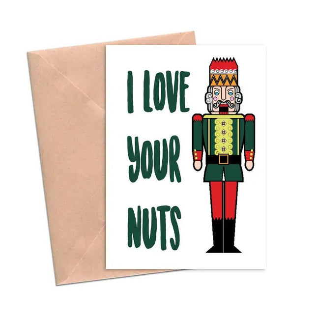 I Love Your Nuts Card - Crimson and Clover Studios