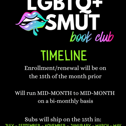 LGBTQ+ Smut Book Club Subscription (Enrollment Opens 6/15) - Heatwave Books