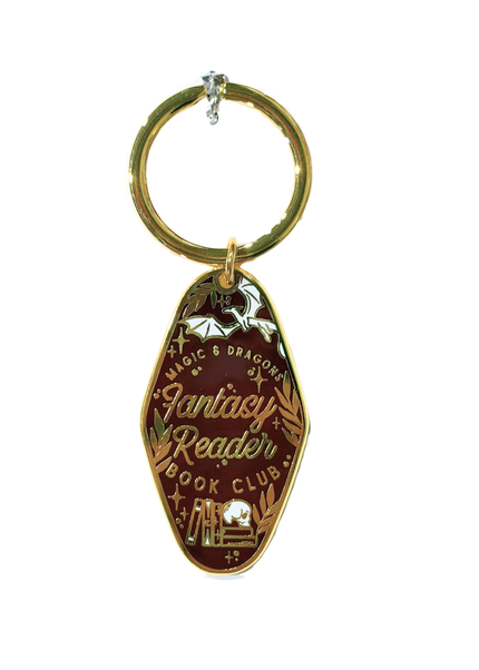 Fantasy Reader Metal/Enamel Keychain