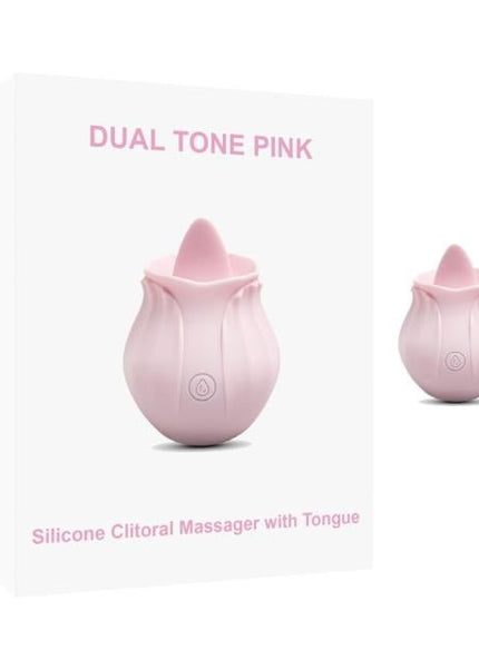 Light Pink Tongue Rose Vibrator - Heatwave Books