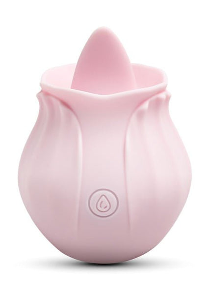 Light Pink Tongue Rose Vibrator - Heatwave Books