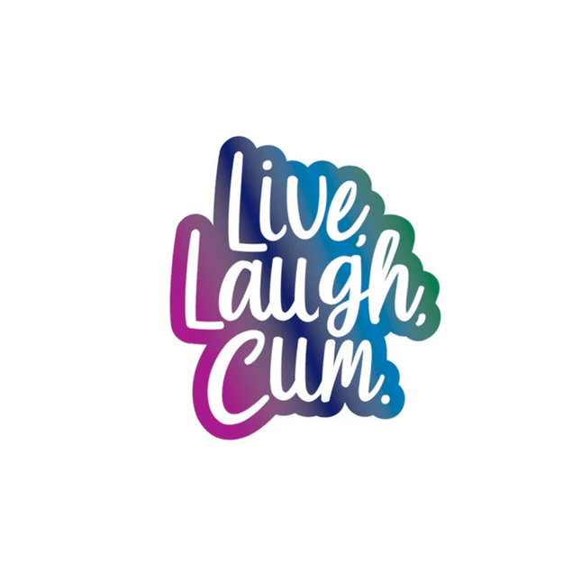 Live, Laugh, Cum Enamel Pin - Wood Rocket