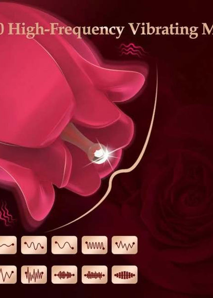 Magenta Interchangeable Tips Rose Vibrator - Heatwave Books