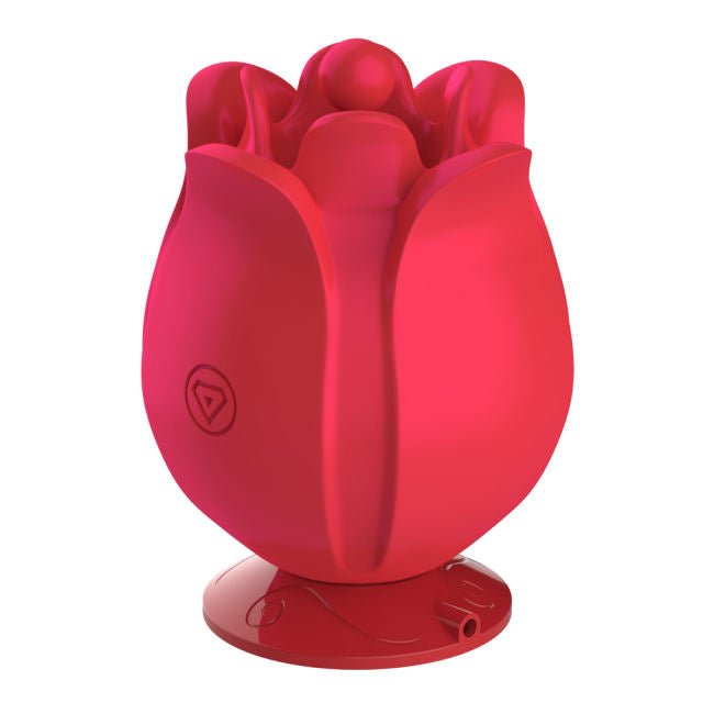 Magenta Interchangeable Tips Rose Vibrator - Heatwave Books