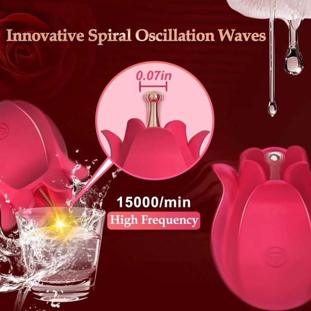Magenta Interchangeable Tips Rose Vibrator - Heatwave Books