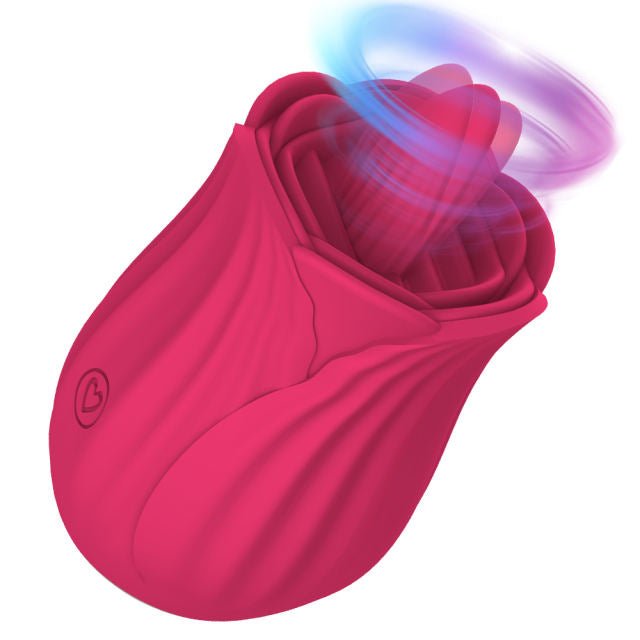 Magenta Licking Rose Vibrator - Heatwave Books