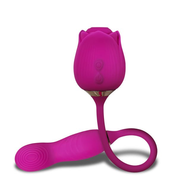 Magenta Rose Suck & Wiggle Toy - Heatwave Books